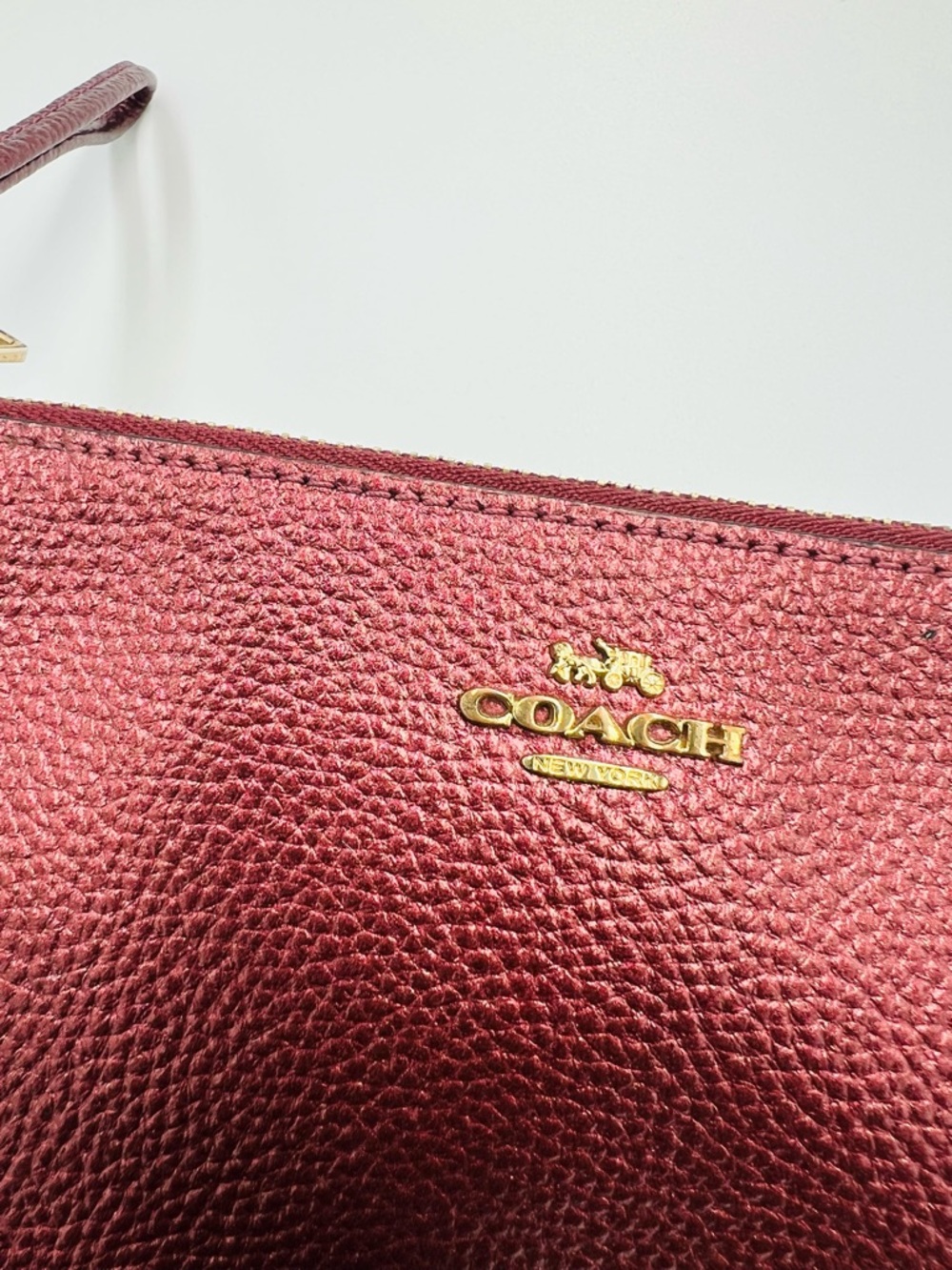 Coach Double Zip Large Wristlet EUC - Picture 7 of 9
